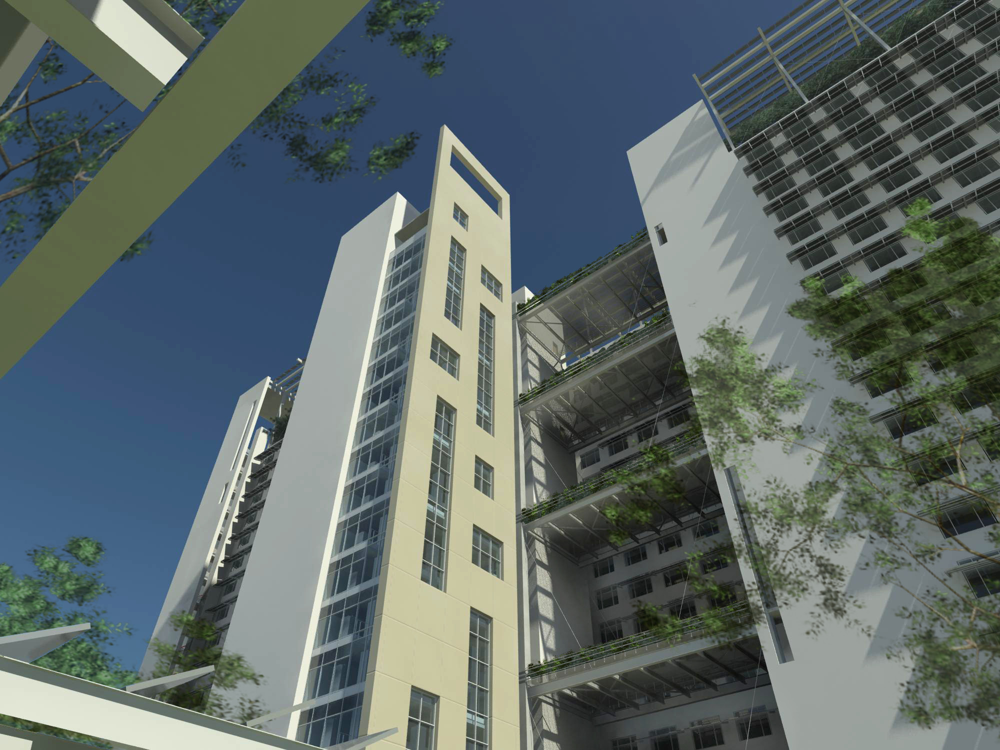 GreenSpaces tower render